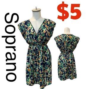 $5 ADD ON ITEM Soprano multicolored floral Dress